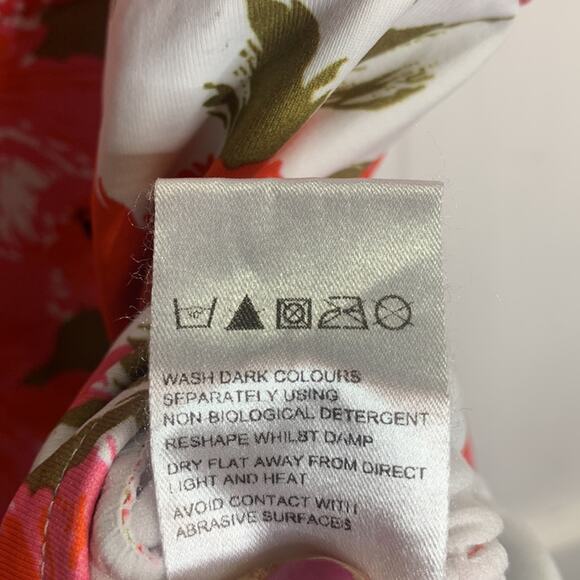 Pez D’or Barcelona Floral White Pink One Piece Maternity Swimsuit W-540 Size L - Picture 6 of 8